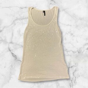 NWOT Stretchy sequin tank top